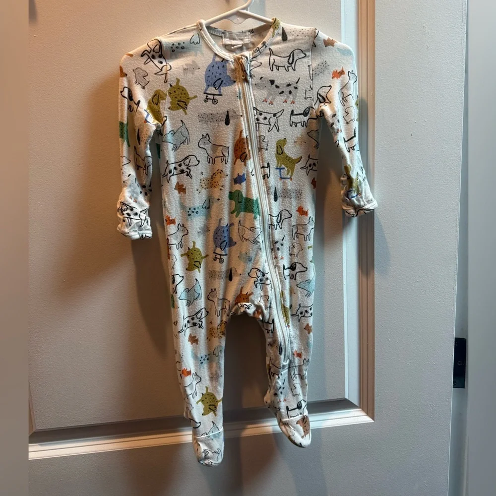 Angel Dear Cool Pups Print Kids Footie 3-6m unisex - Picture 3 of 4